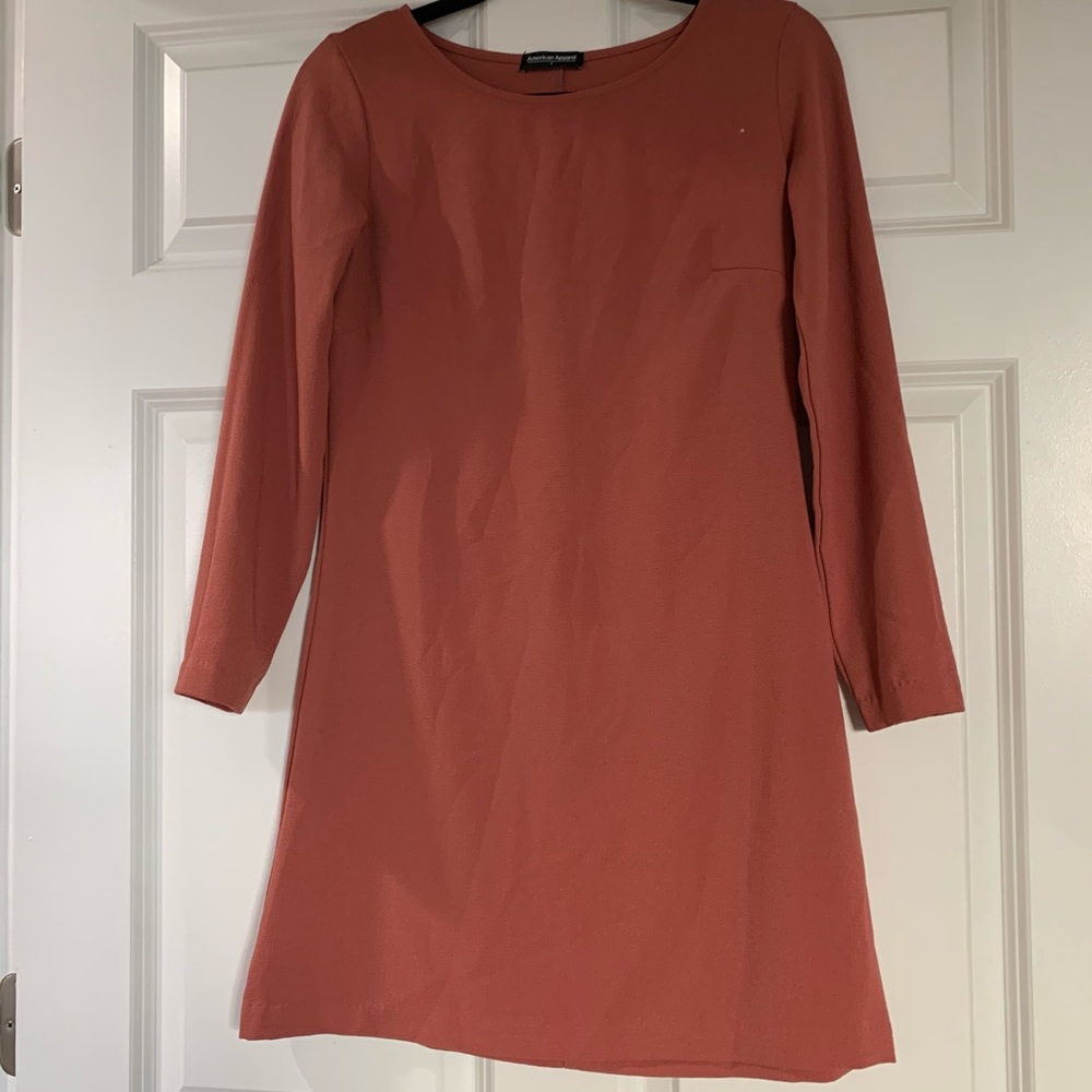 American Apparel Dusty Pink Long Sleeve Dress